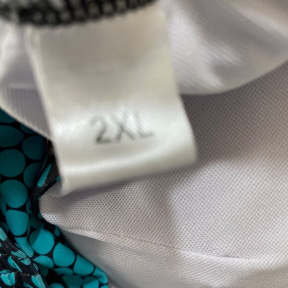 2X Turquoise and Black Bikini Top - Picture 6 of 6